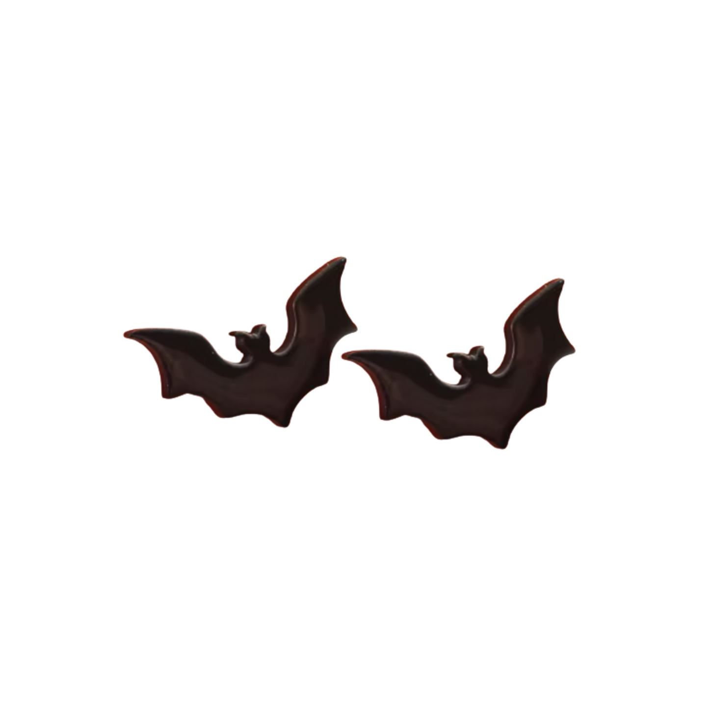 Boo Collection - Black Bat Stud Earrings