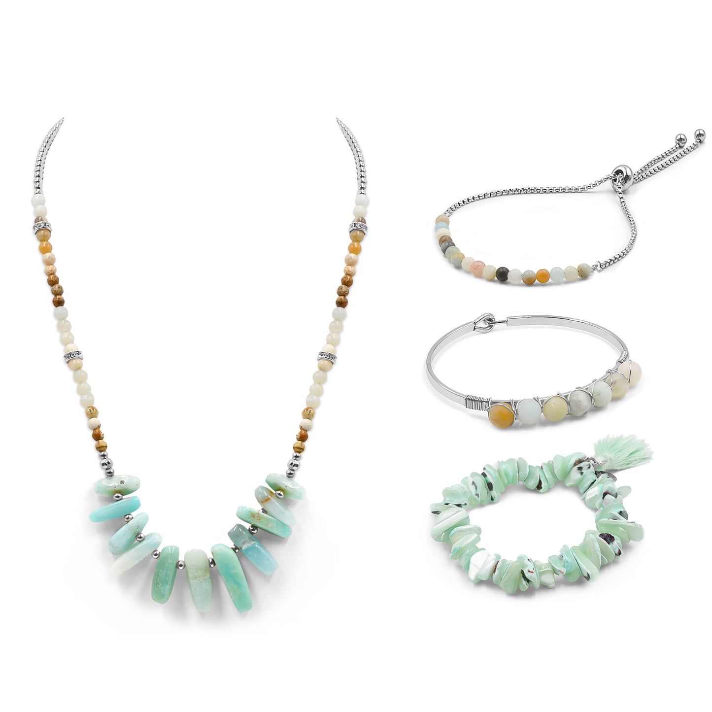 Silver Joy Jewelry Set