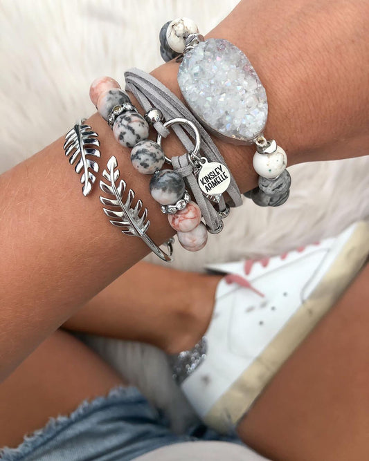 Silver Priscilla Bracelet Stack