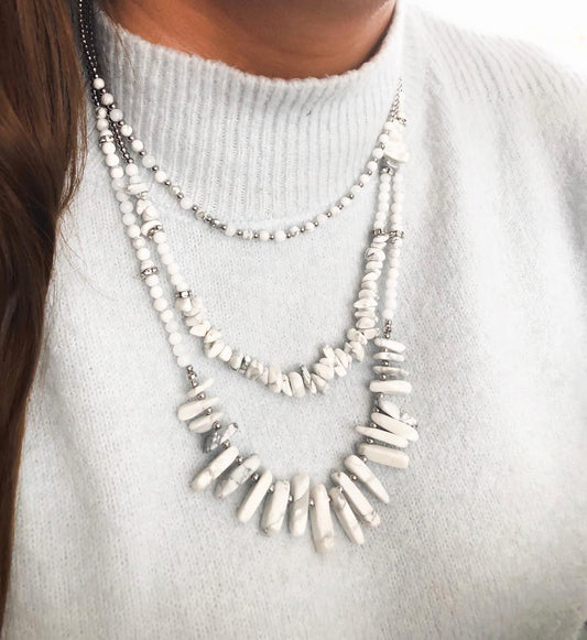 Silver Pepper Calliope Necklace Set