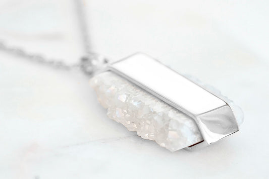 Bangle Collection - Silver Quartz Necklace