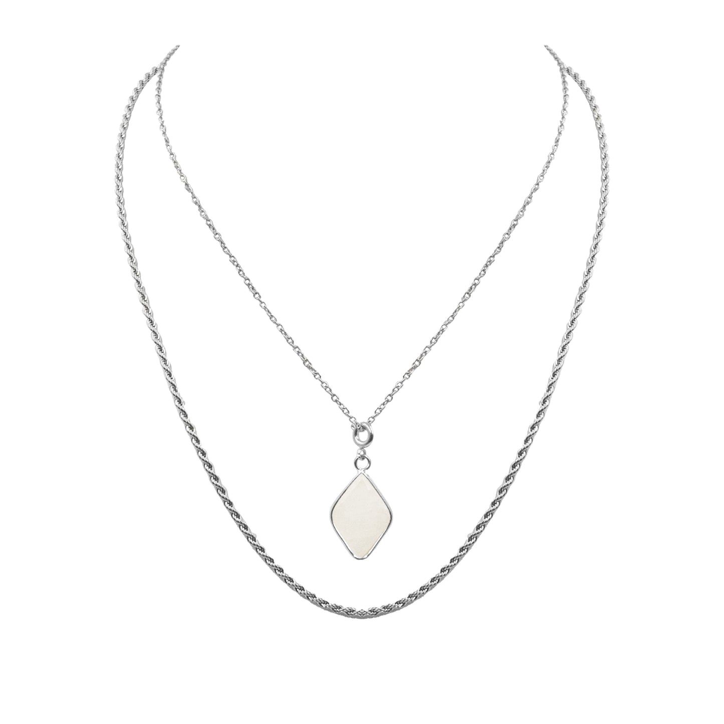 Brenna Collection - Silver Quartz Necklace (Limited Edition)