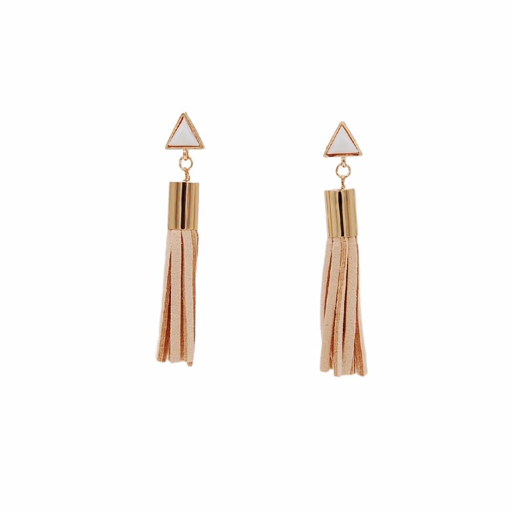 Tassel Collection - Tawny Drop Earrings - Kinsley Armelle