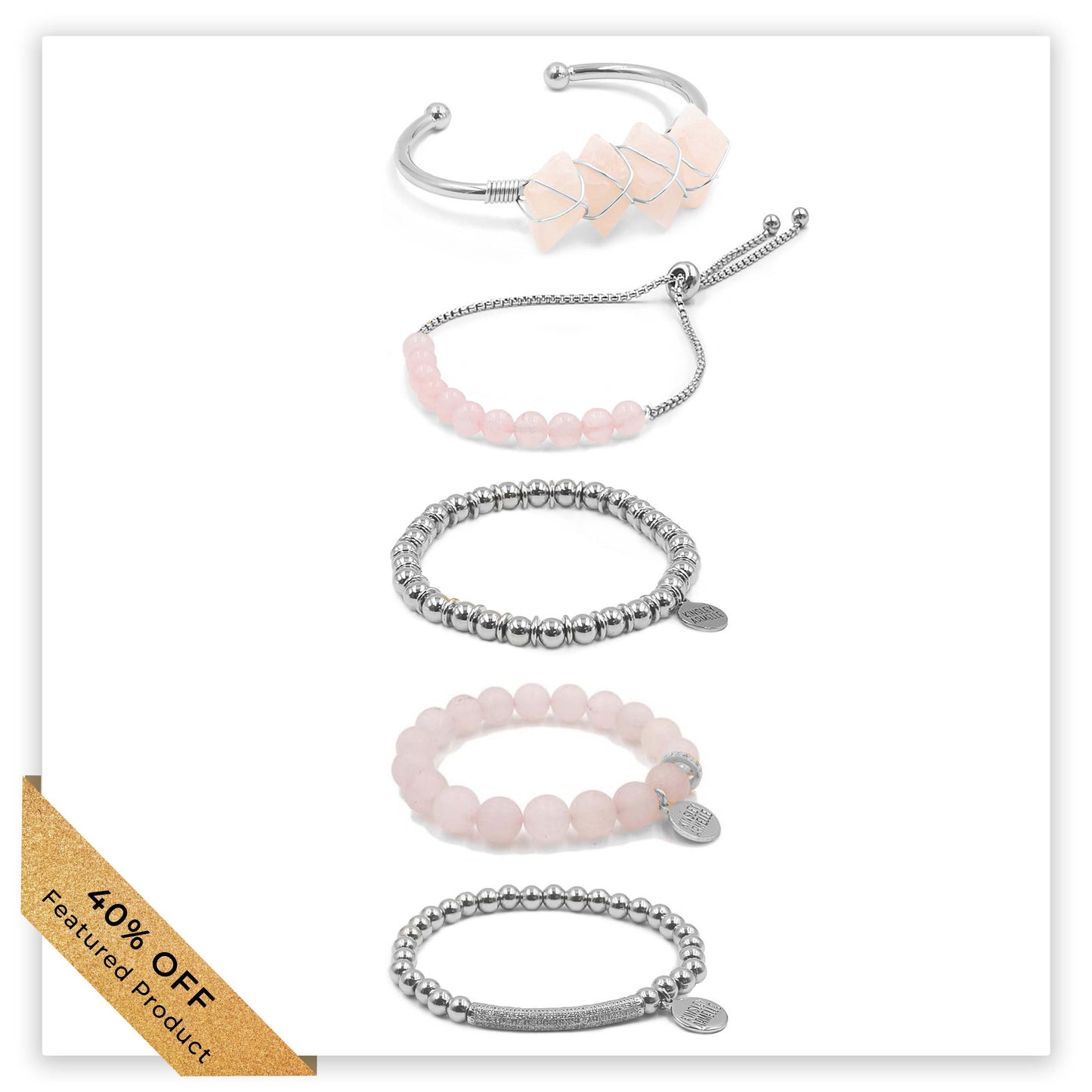 Silver Heather Bracelet Stack (Featured Product)