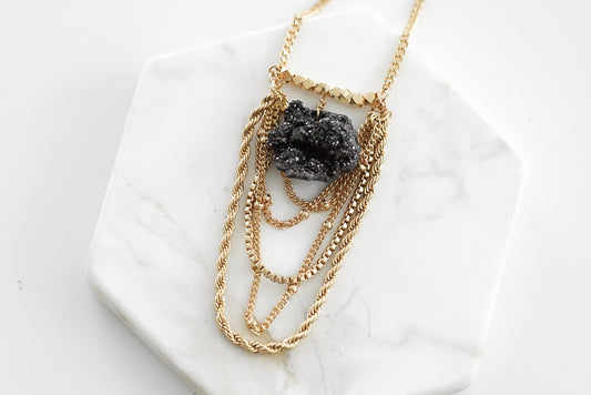 Goddess Collection - Gold Raven Xena Necklace