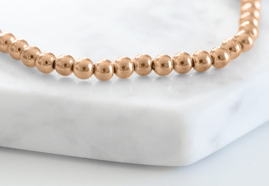Goddess Collection - Rose Gold Demi Bracelet 4mm