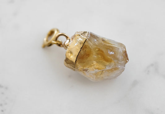 Maker Collection - Sandy Nugget Quartz Charm