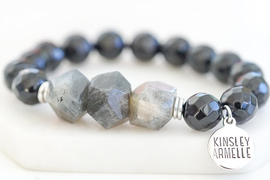 Mineral Collection - Silver Coal Bracelet