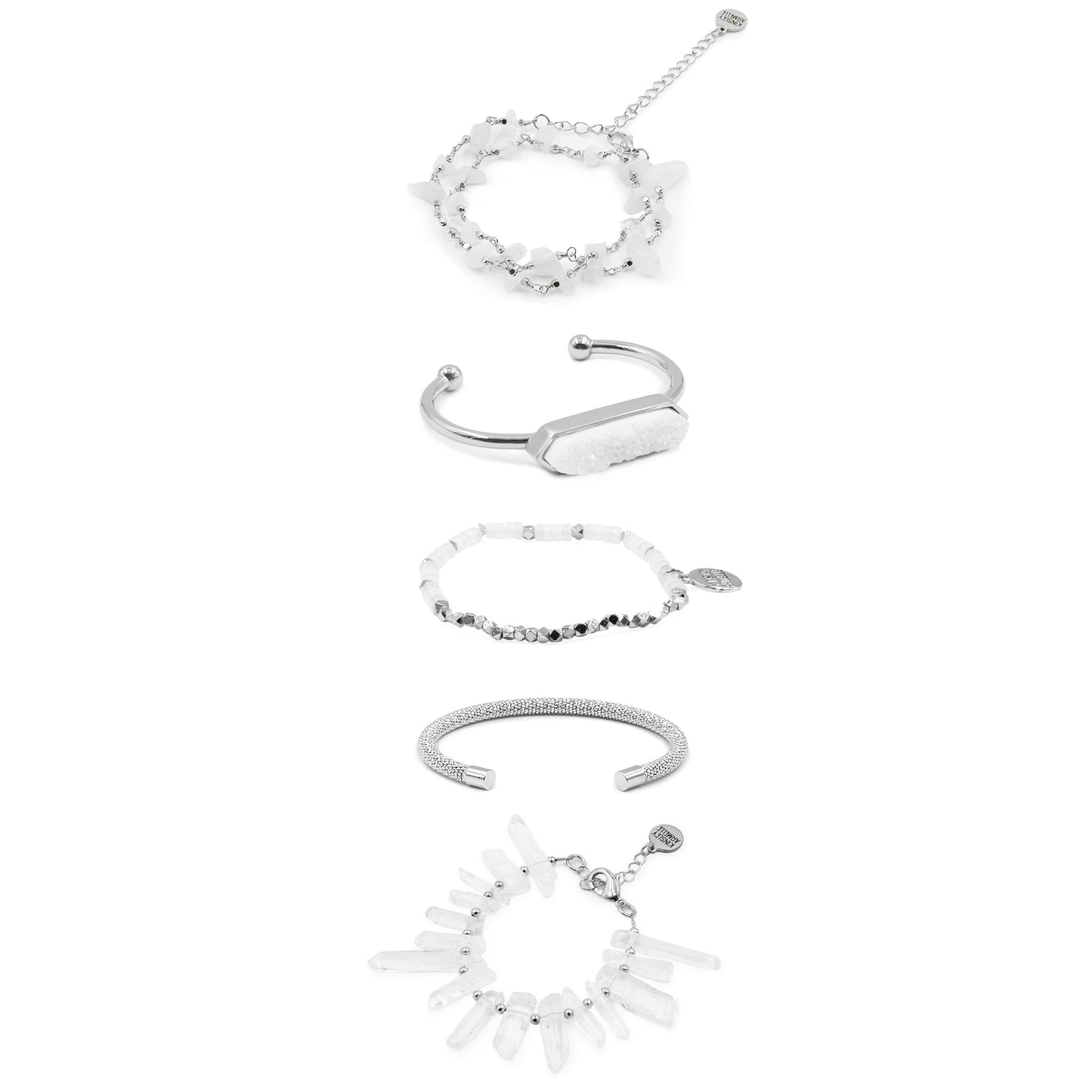 Silver Ophelia Bracelet Stack