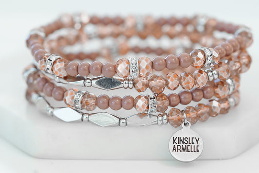 Stacked Collection - Silver Clay Bracelet Set