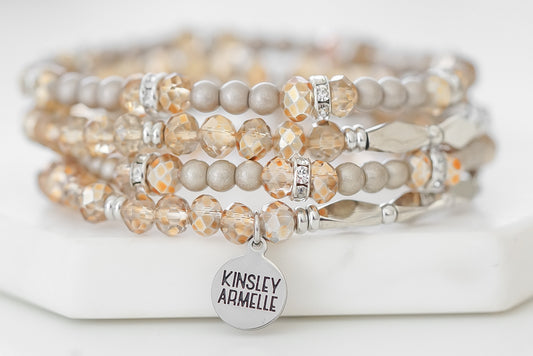 Stacked Collection - Silver Kami Bracelet Set