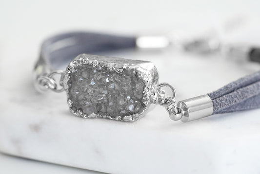 Stone Collection - Silver Slate Bracelet