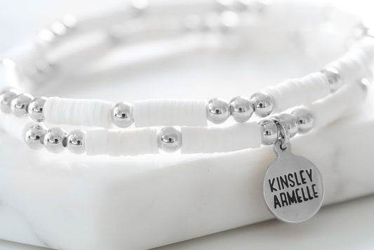 Thora Collection - Silver Ashen Bracelet Set