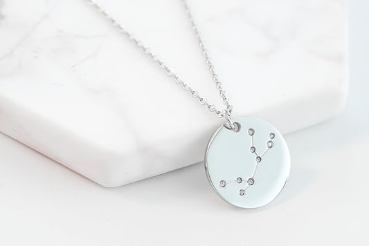 Zodiac Collection - Silver Virgo Necklace (Aug 23 - Sep 22)