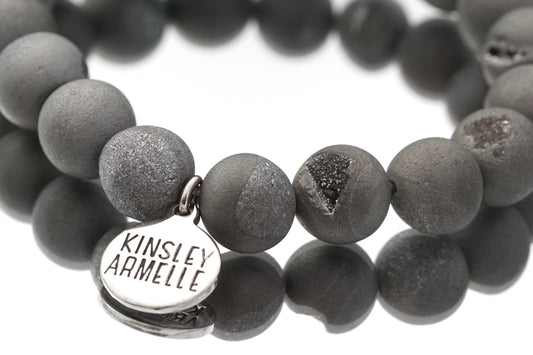 Geode Collection - Frost Silver Bracelet