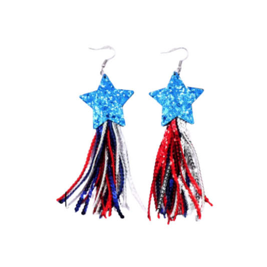 Anthem Collection - Star Tassel Earrings
