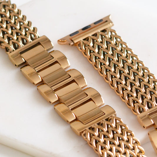 Beck Collection - Rose Gold Apple Watch Band