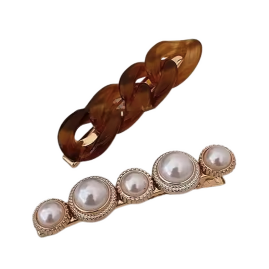 Bobble Collection - Coffee Barrette Set