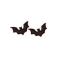 Boo Collection - Black Bat Stud Earrings