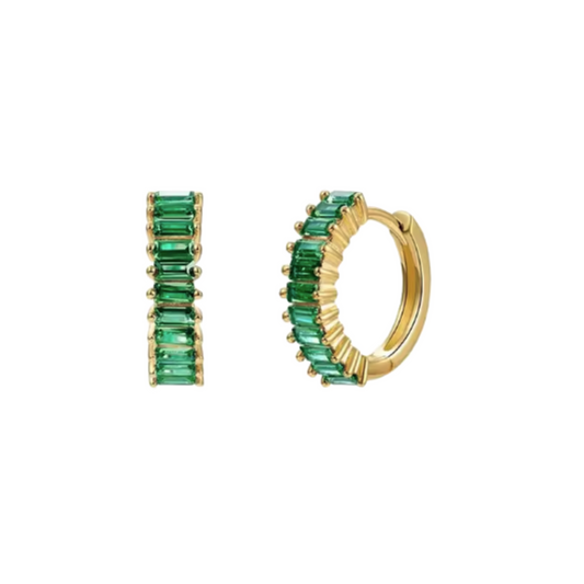 Clarissa Collection - Jade Hoop Earrings