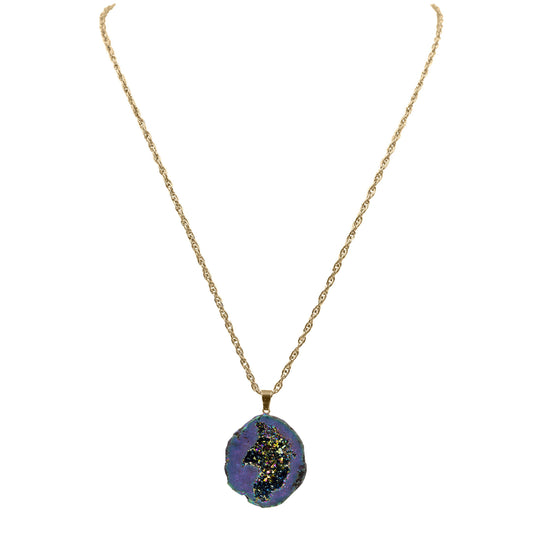 Druzy Collection - Elara Cosmic Quartz Necklace (Limited Edition)