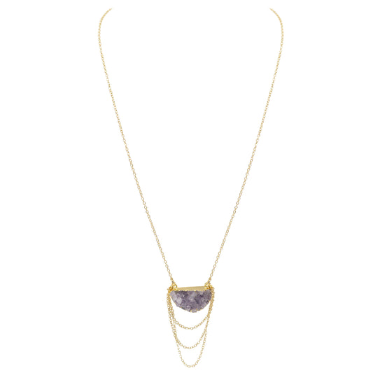 Druzy Collection - Royal Quartz Xena Necklace (Limited Edition)