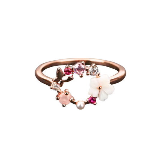Kalysa Collection - Rose Gold Fleur Ring
