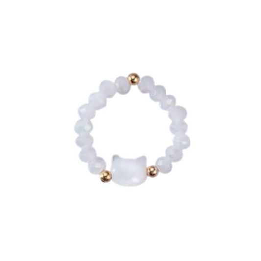 Pawsh Collection - Pearl Cat Ring