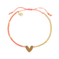 Rosalie Collection - Tangerine Heart Bracelet