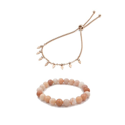 Rose Gold Eleanor Bracelet Stack