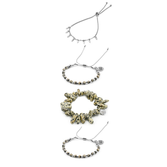 Silver Chandler Bracelet Stack