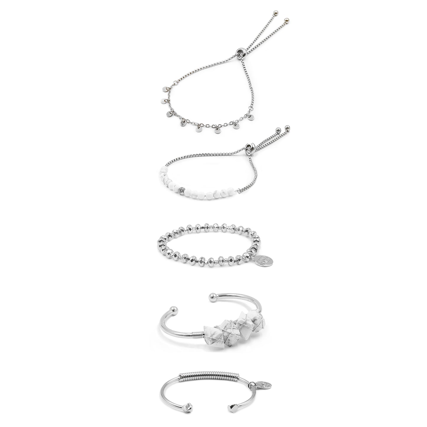 Silver Mackenzie Bracelet Stack