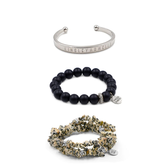 Silver Vivienne Bracelet Stack