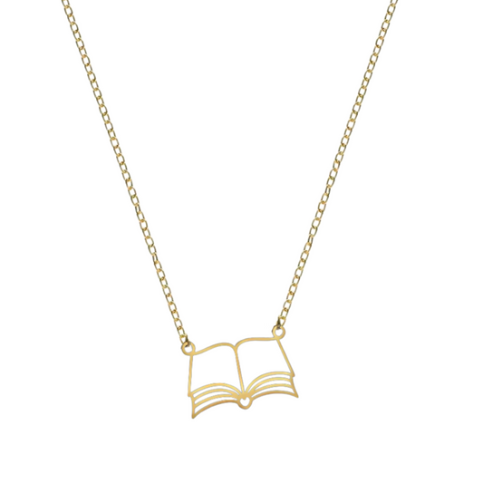 Teachie Collection - Book Necklace