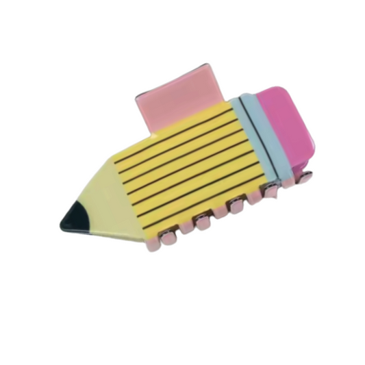 Twist Collection - Yellow Pencil Hair Claw Clip