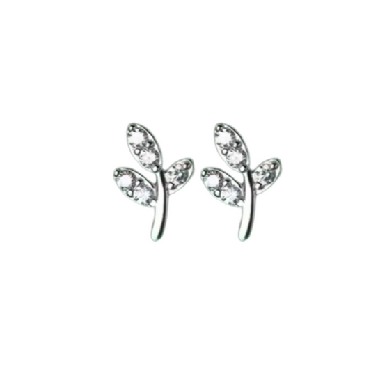 Willow Collection - Silver Sprout Earrings