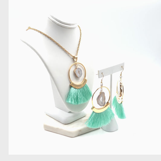 Mint Fringe Gift Set