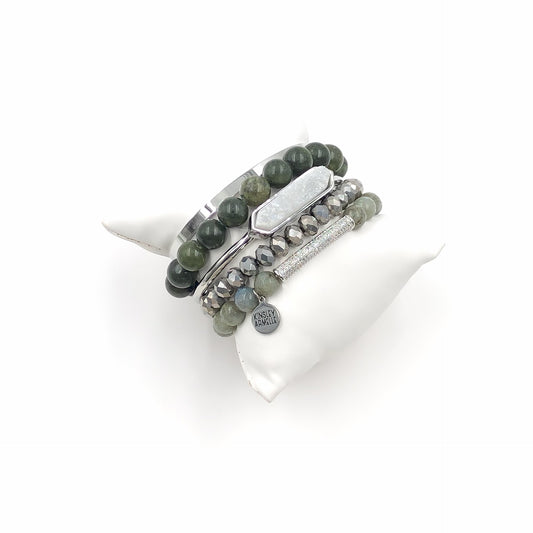 Silver Everglade Bracelet Stack