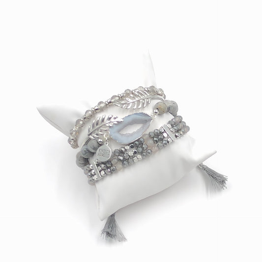 Silver Arcadia Bracelet Stack