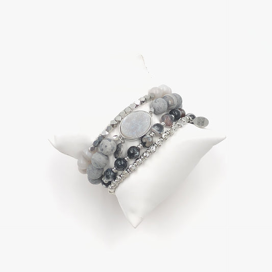 Silver Lush Bracelet Stack