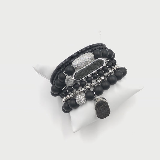 Silver Layla Bracelet Stack