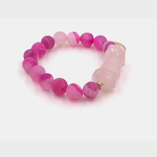 Mineral Collection - Fuchsia Bracelet