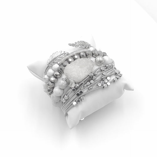 Silver Clarity Bracelet Stack