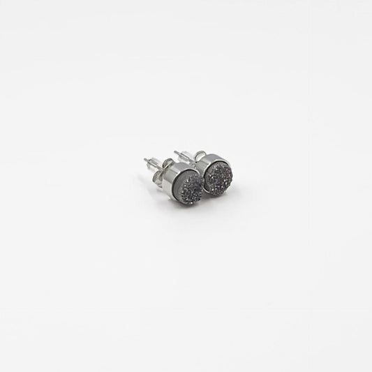 Regal Collection - Silver Stormy Stud Earrings