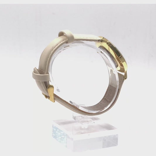 Tempus Collection - Gold Marble Tan Leather Watch