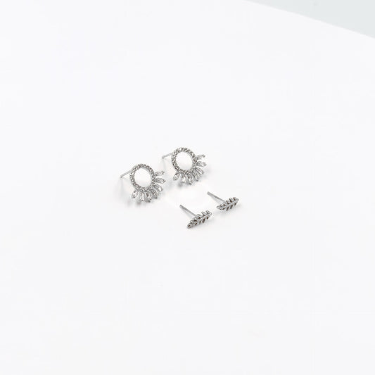 Silver Artemis Earrings Set