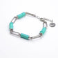 Niya Collection - Silver Mint Bracelet