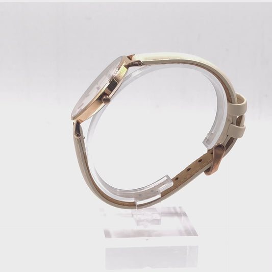 Tempus Collection - Gold Ashen Tan Leather Watch