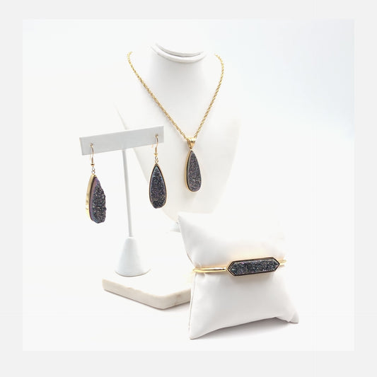 Druzy Cosmic Quartz Gift Set