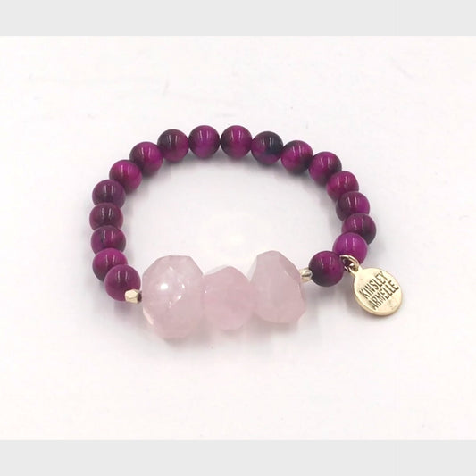 Mineral Collection - Raspberry Wine Bracelet